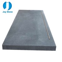 outdoor granite stair tread and riser , natural stone g654 antislip grey granite stair tread