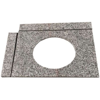 Economic China natural grey granite vanity top for bathroom