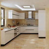 Welbom Modern Complete Lacquer White Kitchen cabineit with Island