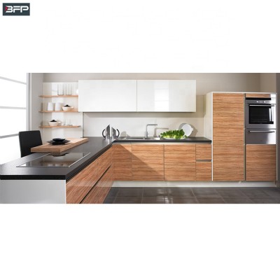 Hot Sale New Model  L Shape HPL Kitchen Cabinets Kitchen Furniture Design