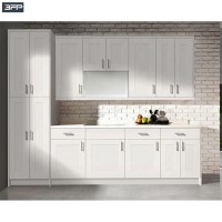 BFP Free Design Luxury Modular Simple White Pvc Wood Kitchen Cabinet Design